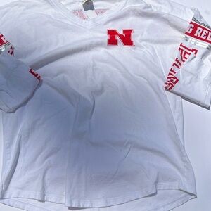 Victoria’s Secret pink with fifth & ocean Nebraska long sleeve T-shirt